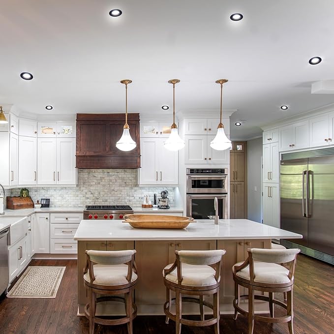 2 Inch LED Downlight, 32 Pack Recessed Lighting Dimmable Ceiling Light, 3W, 5500K Daylight White, CRI80 with LED Driver(35W Halogen Equivalent), Black