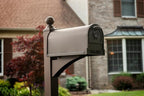 Gibraltar Arlington Large Capacity Galvanized Steel Bronze, Post-Mount Mailbox, AR15T000