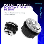 BlueStars 38mm Toilet Push Button Thread Diameter, Dual Push Flushing Toilet Water Tank Button - American Standard - Pack of 2