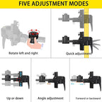 13.77-foot/4.2-meter multifunctional laser level pole with 3.93-foot/1.2-meter tripod and 1/4 or 5/8 threaded interface with swivel gimbal