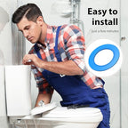 Flush Valve Seal for American Standard and Eljer Toilet, 3 Pack Toilet Parts for 7301111-0070A Upgraded Silicone Material Flush Valve Replacement Kit Gasket Ring for Champion 4 and Eljer Titan 4