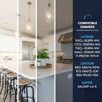 LUXRITE 4 Inch Ultra Thin LED Recessed Light with J-Box, 10W, 5 Color Options 2700K | 3000K | 3500K | 4000K | 5000K, Dimmable Wafer Lights, 750 Lumens, Brass Trim, Energy Star, IC Rated