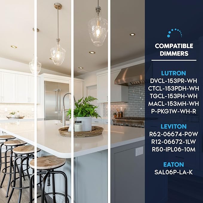 LUXRITE 4 Inch Ultra Thin LED Recessed Light with J-Box, 10W, 5 Color Options 2700K | 3000K | 3500K | 4000K | 5000K, Dimmable Wafer Lights, 750 Lumens, Brass Trim, Energy Star, IC Rated