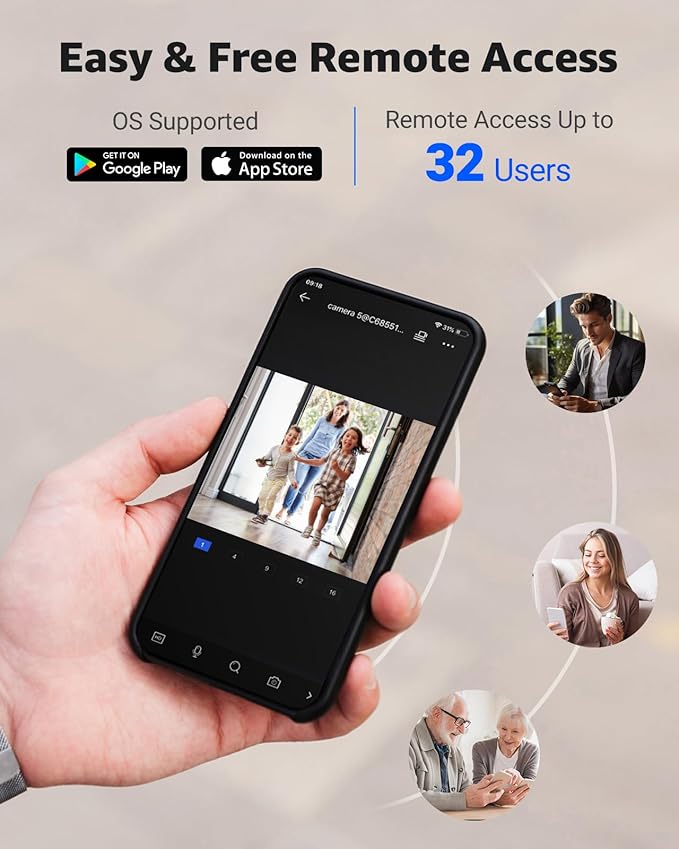 ANNKE 4K PoE Security Camera System with Audio Recording, 8 Channel 12MP H.265+ NVR with 4Pcs 8MP IP Turret Cams, Wide-Angle, IP67 Waterproof, Smart Dual Light, AI Human&Vehicle Detection(2TB HDD)