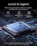 eufy PoE NVR Security System E41,24/7 Recording,Up to 16CH, 2TB HDD, 8 4K Turret Cams, Wired Outdoor Cam, 4K UHD, 122° FOV, Color Night Vision, AI Detection, Red and Blue Strobe