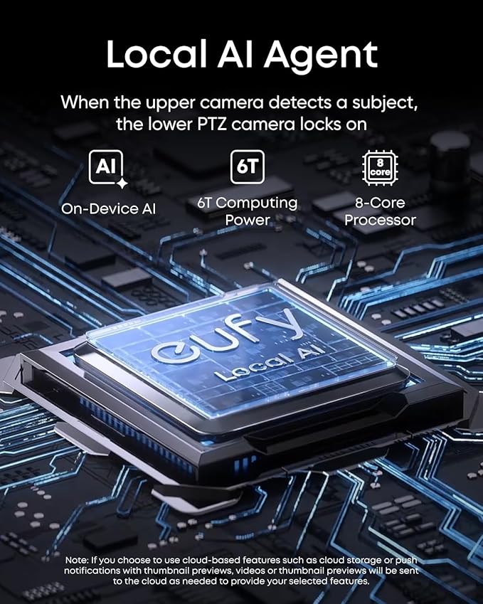 eufy PoE NVR Security System E41,24/7 Recording,Up to 16CH, 2TB HDD, 8 4K Turret Cams, Wired Outdoor Cam, 4K UHD, 122° FOV, Color Night Vision, AI Detection, Red and Blue Strobe