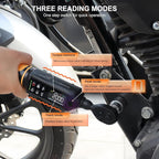 Digital Torque Wrench 1/4 Drive, 1.1-22.1 Ft-lbs/1.5-30Nm Range, Electric Torque Wrench with Dual Direction Ratchet, ±1% Accuracy with Vibration, Buzzer and LED Alert