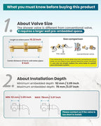 gotonovo 3 Handle Tub Shower Faucet Set, Bathtub Shower Fixture,Bathroom Tub and Shower Faucet Combo Shower System Complete Tub and Shower Trim Kit with 6 Settings Showerhead Polished Chrome