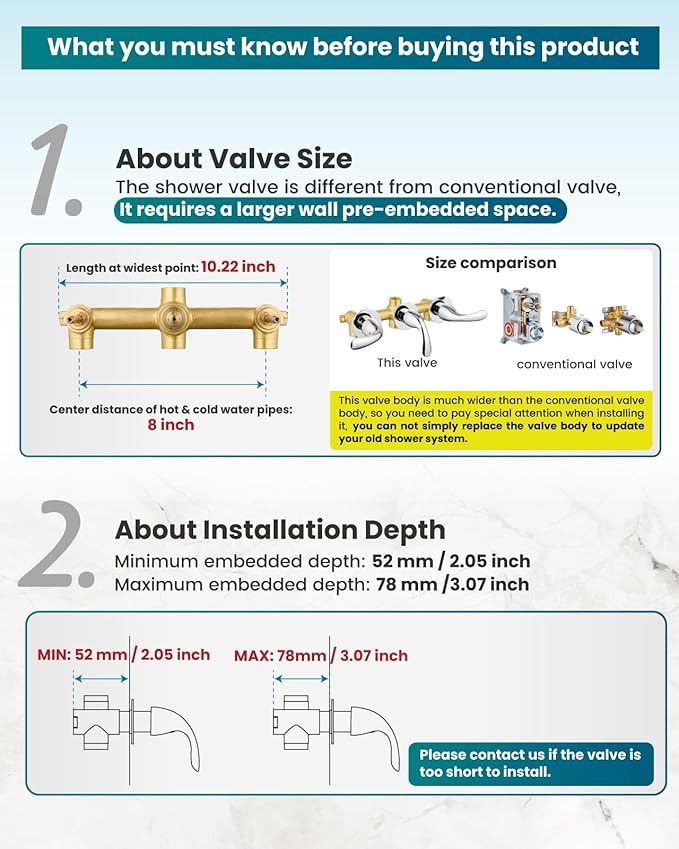 gotonovo 3 Handle Tub Shower Faucet Set, Bathtub Shower Fixture,Bathroom Tub and Shower Faucet Combo Shower System Complete Tub and Shower Trim Kit with 6 Settings Showerhead Polished Chrome