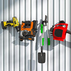 Strong Magnetic Hooks Heavy Duty - 4 Pack Rare Earth Magnets for Garage Utility Storage 20lb Hold | Hang Ladder, Power Tools, Toolbox, Shovel, Broom, Extension Cord (E-Blackpro 4)