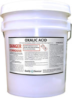 Oxalic Acid - 99.6% - 40 lb. PAIL (C2H2O4) - Metal Cleaning- Rust Removal, Wood Bleaching & Stain Remover and More!