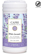 Capri Essentials All Purpose Cleaning Wipes, Natural Household Cleaning Supplies, Bathroom and Kitchen Cleaner with Essential Oils, Chamomile, Thyme & Juniper, Sweet Basil Scent, 70 Wet Wipes