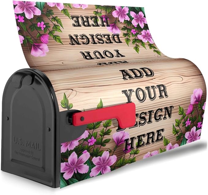 Custom Personalized Mailbox Covers Add Photo Picture Family Name House Address Text Magnetic Mail Cover for Home Garden Yard-8