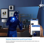 [500G Hard Drive] Hiseeu 5MP Wireless Security Camera System with One-Way Audio,4Pcs 5MP Outdoor/Indoor WiFi Surveillance Cameras, HD Video,Night Vision, Weatherproof,Motion Detection,DC12V Power Cord