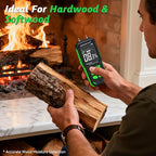 Rechargeable Moisture Meter for Wood, Walls & Hardwood – Accurate Pin-Type Digital Tester with Large Color Display, Automatic Alarm, Calibration & HOLD Function for DIY & Construction Projects