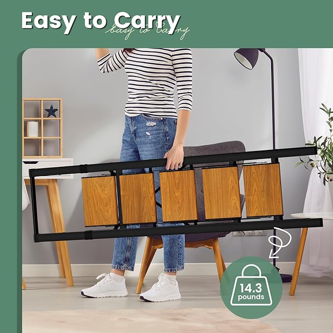 Step Ladder 5 Step Folding Kitchen Step Stool for Adults, Ladders for Home
