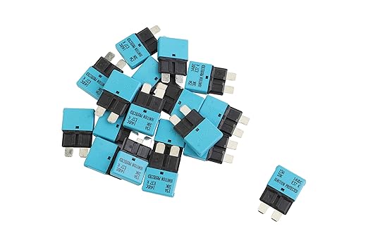 GLOSO Circuit Breakers E37 Auto (T1) Reset Low Profile ATC/ATO - (15A - 20 Pack)