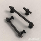 Alzassbg 10 Pack Oil Rubbed Bronze Cabinet Pulls, 10 Inch(254mm) Hole Centers Cabinet Handles Kitchen Hardware Straight Bar for Cabinets and Drawer AL3505ORB