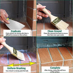 1Kg/36Fl.oz Transparent Waterproof Coating Invisible Waterproof Agent Set with Indoor&Outdoor Insulating Sealant with Wooden Brush Putty Knife Cut Resistant Work Gloves