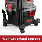 Shop-Vac 5430096 Wet/Dry Vacuum, 4 Gallon, 4 Peak HP, 1.25 Inch Diameter x 7 Foot Hose, 15 Foot Cord, Ideal for Jobsite, Garage, Workshop & Home