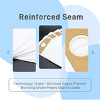 6-Pack Wet/Dry Fleece Dust Bags - Compatible with FLEX Wet/Dry Vacuum-FT522