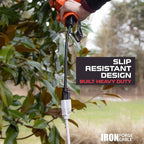 Iron Forge Cable Weatherproof 10 Ft Outdoor Extension Cord - 14/3 SJTW Heavy Duty White Extension Cord 3 Prong - 15 Amp Exterior Power Cable