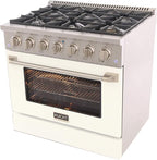 Kucht KNG361/LP-W Gas Range, White