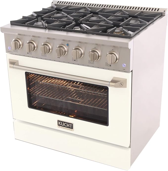 Kucht KNG361/LP-W Gas Range, White
