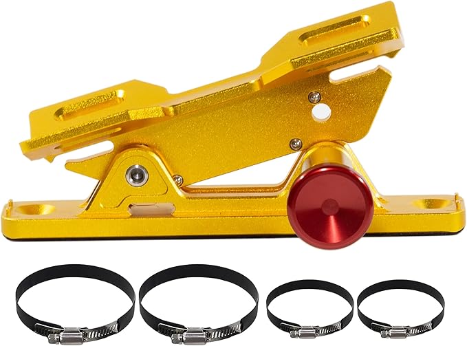 Quick Release Fire Extinguisher Mount – Gold Adjustable Aluminum Roll Bar Bracket for Car Jeep Wrangler (TJ/JK/JL/JKU), UTVs (Polaris RZR, Ranger, Can-Am X3), Trucks & Off-Road Vehicles Bottle Holder