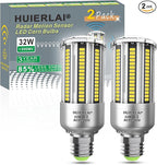 A19 Radar Motion Sensor LED Light Bulbs, E26 32W Cool White 4000K 4000LM (300W Equivalent) Auto Motion Smart Activated Dusk to Dawn Light for Stairway, Hallway, Porch, Garage, Driveway, Patio, 2 Pack