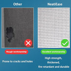 NeatiEase Window Screen Roll, 84"x50' Adjustable Flexible Fiberglass Screen Door Mesh - DIY Replacement Kit for Patio Porch Door Windows and Sliding Screen Doors(Gray)