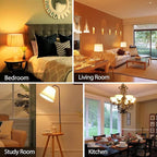 TJOY 12 Pack A19 LED Light Bulbs 60 Watt Equivalent, Efficient 9W, Soft Warm White 2700K, E26 Standard Base, Non Dimmable Energy Saving Warm Light Bulb for Home Bedroom, 800LM, 120V, 80 CRI, UL Listed