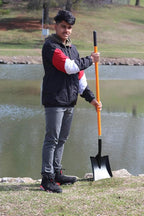 Ashman Heavy-Duty Transfer Shovel (6 Pack) with 47-Inch long Durable Handle and Blade- Ideal for Construction, Landscaping, Gardening, and Snow Removal- Durable, Rust-Resistant, and Multipurpose Scoop