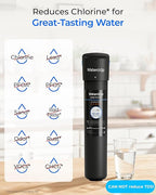 Waterdrop 15UB Under Sink Water Filter, Under Sink Water Filtration System for 2 Years, NSF/ANSI 42 Certified, Reduces PFAS, PFOA/PFOS, Lead, Under Sink Water Filter with Faucet, 19K Gallons