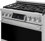 Gordon Ramsay by THOR Kitchen 36 Inch Professional Gas Range with Tilt Panel Touch Control in Stainless Steel