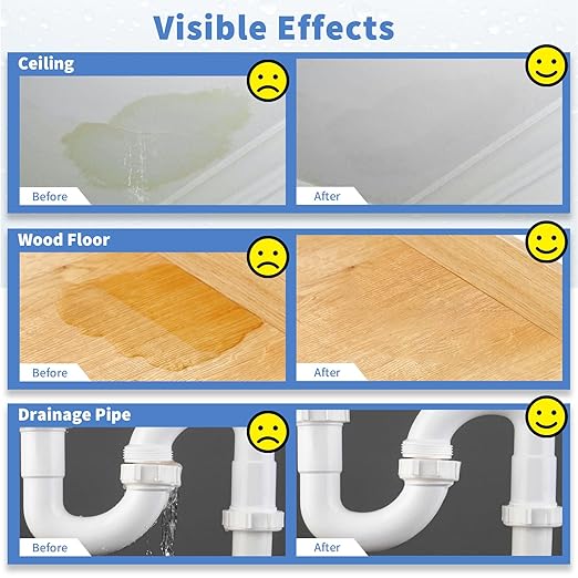 Invisible Waterproof Agent Transparent Repairing Leak Waterproof Adhesive for Roofs, Walls, Bathroom, Shower, Window Sills, Indoor & Outdoor Water Proof Coating 35 Oz