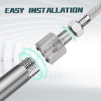 2 pieces Npt3/8 Female to Npt1/4 Male Reducer,3/8-1/4Water pipe Adapter, Fabricate of 304 Stainless Steel