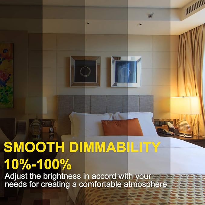 Energetic 12-Pack A19 LED Bulb 100W Cool White 4000K Dimmable Light Bulbs, 13.5W 1600lm CRI80+, 15000Hrs, ETL Listed