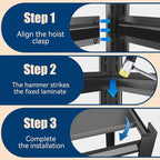Garage Shelving, 2000LBS Garage Shelving Heavy Duty, Adjustable and Detachable Metal Storage Shelves with Fences, Easy Assembly, Shelves for Warehouse,Basement (47.2" W*23.6" D*72" H)