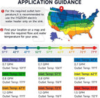 Instant Electric Water Heater 240V 6.5kW.Tankless Water Heater for Kitchen with Self Modulating Technology.Tankless On Demand Water Heater.Electric Hot Water Heaters for Sink.Overheating Protection.