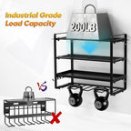 Power Tool Organizer Wall Mount, Heavy Duty Drill Holder, Garage Tool Organizer and Storage, Suitable Tool Rack for Tool Room, Workshop, Garage, Utility Storage Rack for Cordless Drill