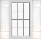 Board & Batten Vinyl Shutters (1 Pair) | 11"x51" (3-Board) - Dover White/Paintable | Exterior Window Shutters | Includes Mounting Hardware | Simple Installation | Made in USA