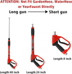 Tool Daily Deluxe Pressure Washer Gun, with Replacement Wand Extension, 5 Nozzle Tips, M22 Fitting, 40 Inch, 5000 PSI
