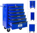 6-Drawer Steel Rolling Tool Cart with Wheels & Handle, Heavy-Duty Tool Chest Storage Cabinet for Garage and Workshop