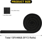 Air Conditioner Window Seal 1 Inch X 1 Inch, Open Cell Thick AC Weather Stripping High Resilience Foam Sealing Tape Adhesive AC Window Seal Kit (Total 13Ft)