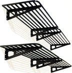 4-Pack 2x4ft Garage Shelving Wall Mounted, 4 ShelfTotal 16 ft(L) Garage Wall Storage, Heavy-Duty Storage Shelves, perfect for holding storage bins, boxes, sporting goods, tools, and more. Space-Saving