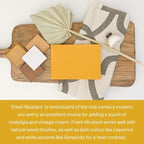 Country Chic All-in-One Chalk Paint for Furniture, Cabinets, Home Decor, Eco-Friendly, Matte Finish, Built-In Primer & Top Coat for Wood, Metal - Fresh Mustard (Mustard Yellow) - Pint 16 oz (475 ml)