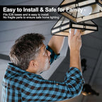 TJOY 24 Pack A19 LED Light Bulbs, 60 Watt Equivalent, Efficient 9W, Cool White 4000K, E26 Standard Base, Neutral White Light Bulb, Non Dimmable Energy Saving for Home, 800LM, 120V, 80 CRI, UL Listed