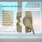Metal Window Lock Replacement for Andersen Window Parts, Work with 200 Series Narroline Or 400 Series Tilt-Wash Double-Hung Window, Stone Sash Lock and Keeper