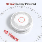 Smoke & Carbon Monoxide Detectors 10-Year Battery, Photoelectric Sensor & Test-Silence Button - UL217-9th Listed Fire Alarms for Home Safety (4 Pack)